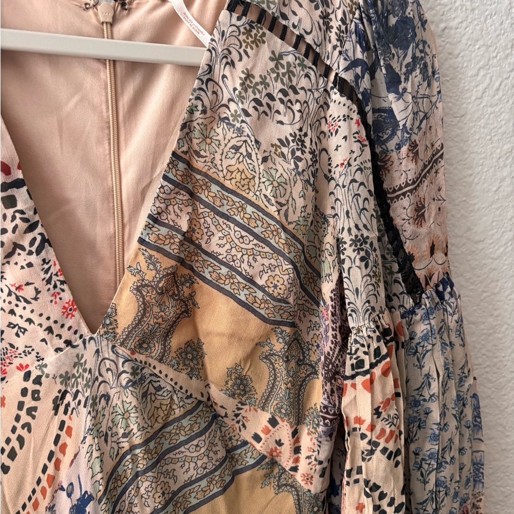 Free People Moroccan patchwork boho maxi dress - Picture 4 of 8